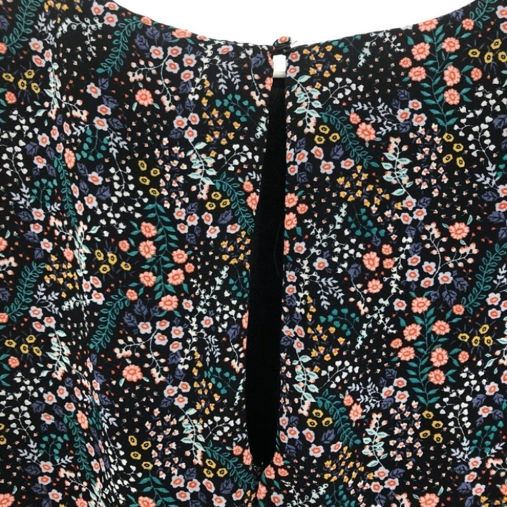 H&M Sheer balloon sleeve lined floral blouse - Picture 5 of 11